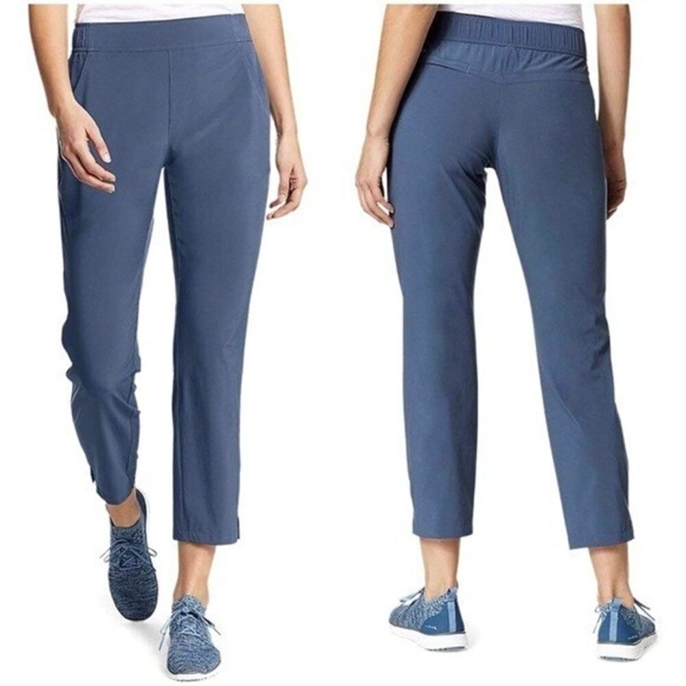 Eddie Bauer Traveler Ankle Pants Blue NWT Style 1669563